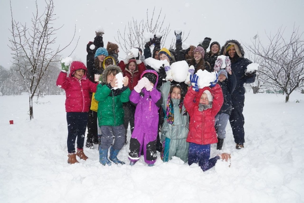Snow in Kibbutz Ortal