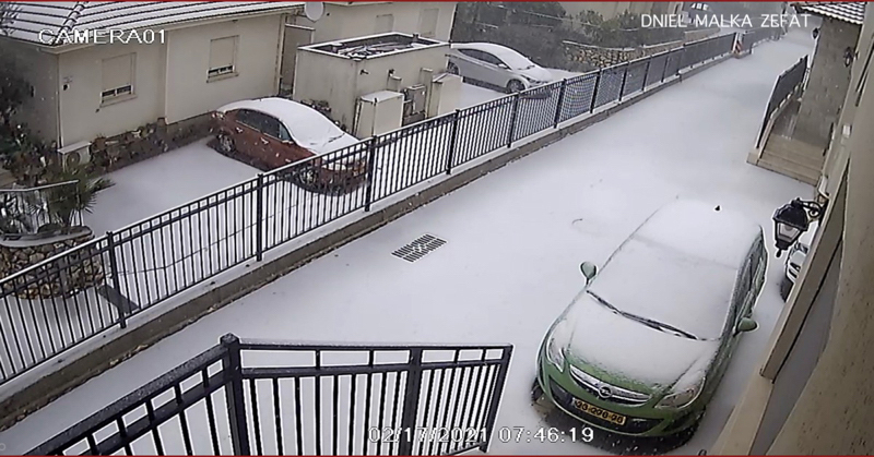 Snow in Safed