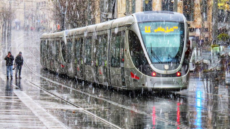 snow in Jerusalem