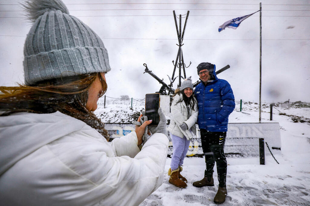 Photographed in the snow
