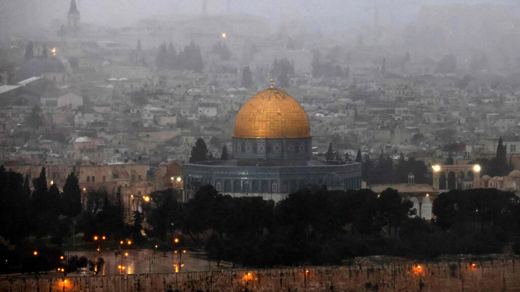 Stormy weather in Jerusalem
