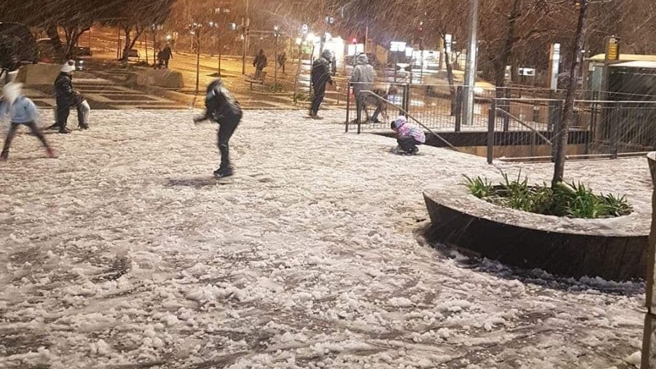 Snowy Jerusalem