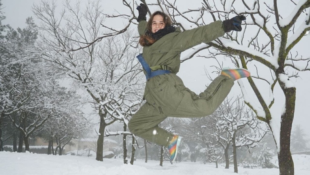 Snow in Kibbutz Ortal