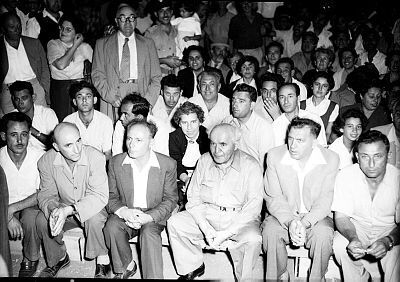 Ben-Gurion at Mapa's election rally