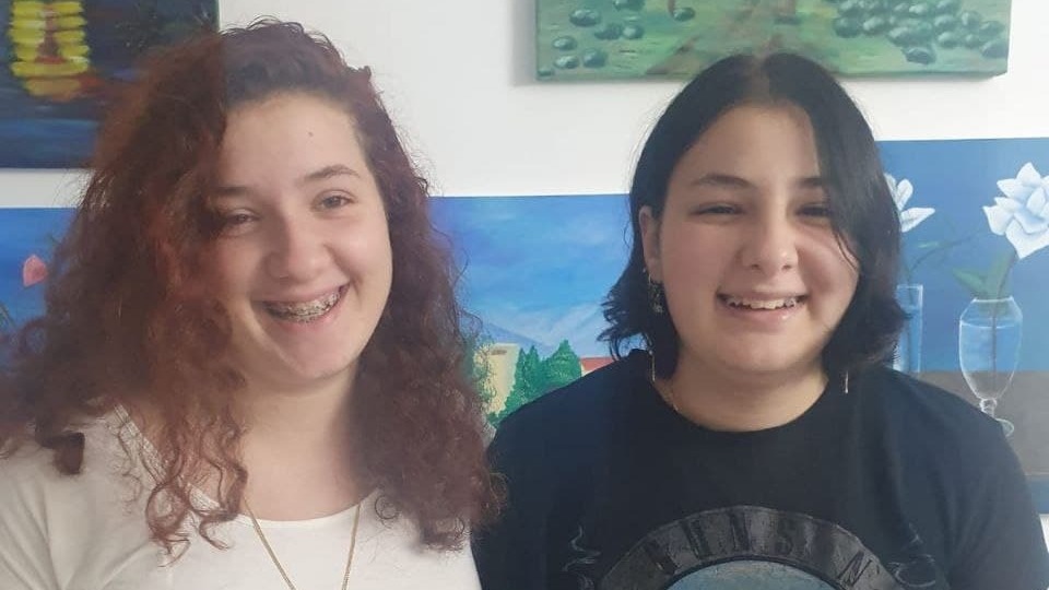 Elia and Ariel Edri, ninth grade students from Mevaseret Zion