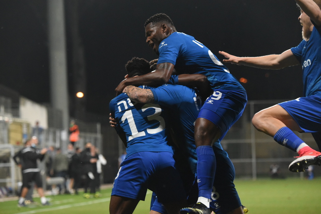 The players of Kiryat Shmona are celebrating