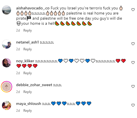 תגובות פרו-פלסטיניות לסרטון ישראלי