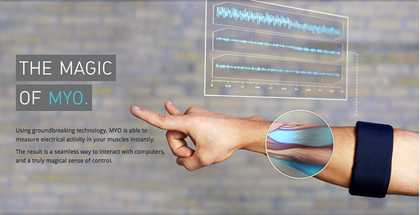 MYO שליטה בטכנולוגיה בעזרת מחוות גוף