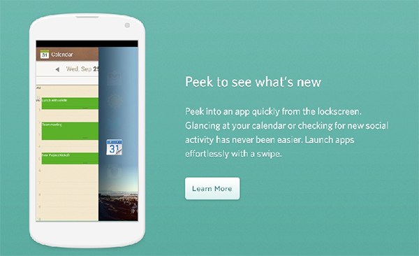 Cover מאפשרת הצצה לאפליקציות כקיצור במסך הנעילה של הפלאפון