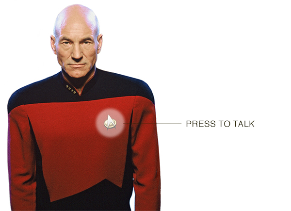 אולי בעתיד כולנו נוכל לדבר כמו קפטן פיקארד - בלי פלאפון