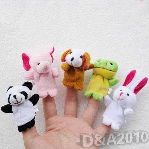 10 בובות אצבע קטנות בדמות חיות - 3.5$ 