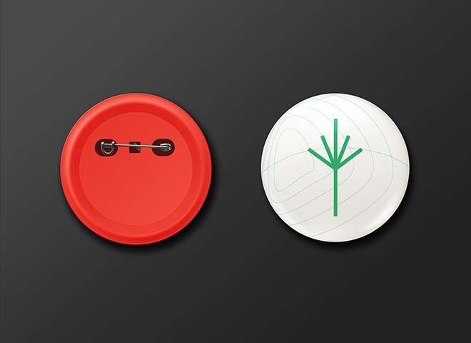 Pin Button Badge Mock-Up