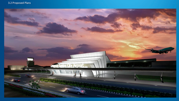 רואים את הטונה? נמל התעופה העתידי של ג'נרל סנטוס. באדיבות משרד התחבורה הפיליפיני