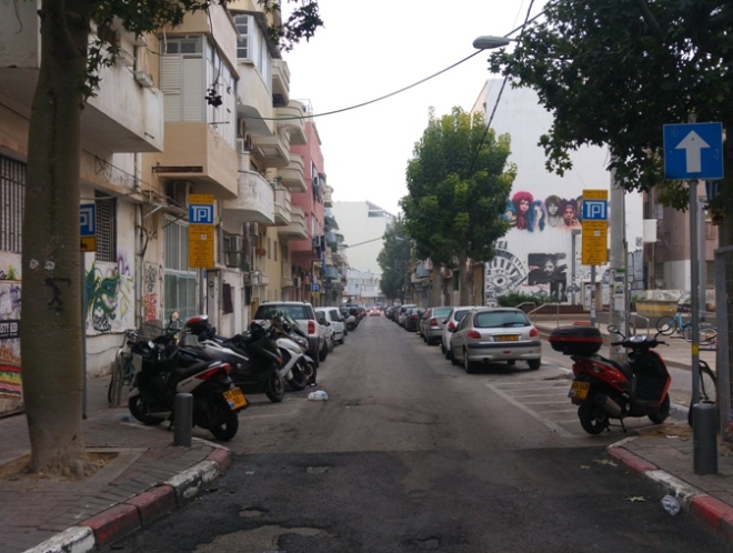 רחוב בן עטר, בלי עצים מצדו המזרחי, 14 בינואר 2016