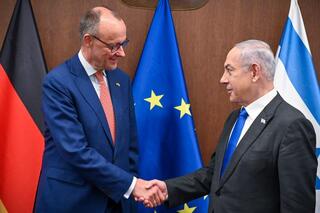 ראש הממשלה בנימין נתניהו נפגש עם יו"ר האופוזיציה של גרמניה וראש סיעת CSU/CDU פרידריך מרץ, במשרד רה"מ בירושלים