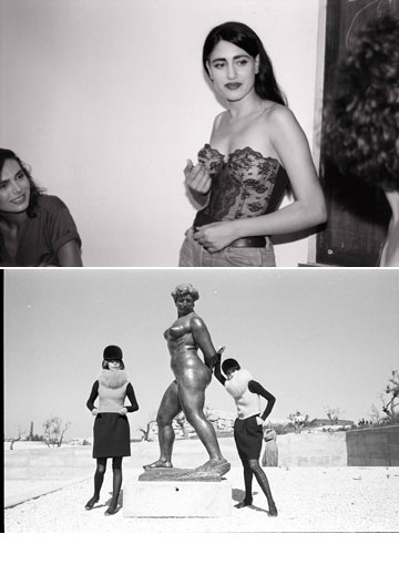 מלמעלה: רונית אלקבץ בתמונה של חלי גולדנברג; תצוגת האופנה של פייר קרדן בתמונה של דוד רובינגר (צילום: חלי גולדנברג , דוד רובינגר )