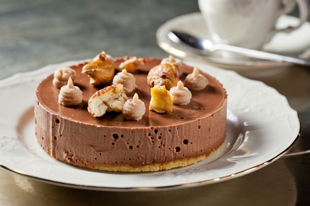 עוגת ערמונים ושוקולד (צילום: בועז לביא)