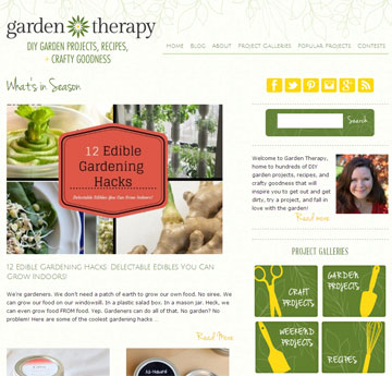 Garden Therapy. מתכונים היישר מהגינה (מתוך gardentherapy.ca)