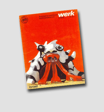 הפסל כיכב על שערי מגזינים בעולם. Werk, 1973