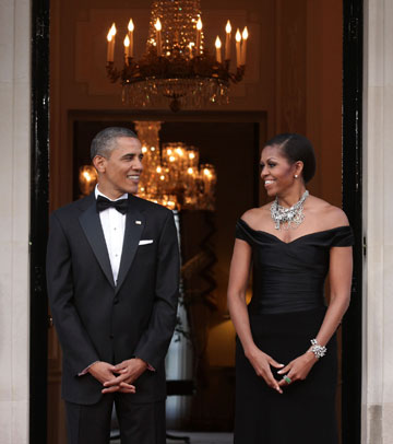 יהלומים לנצח! הזוג אובמה (צילום: gettyimages)