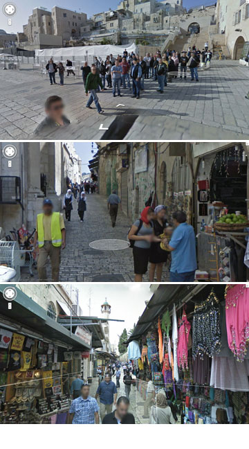 ירושלים ב-Google Street View. מתלבשים בדיוק כמו בתל אביב