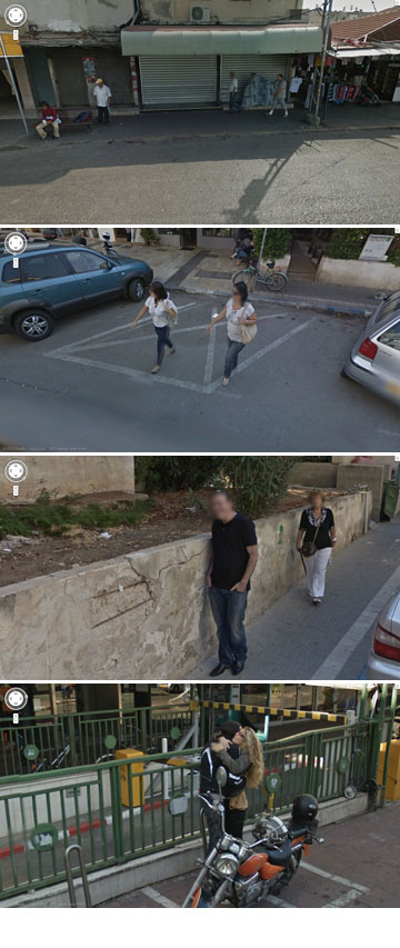 תל אביב ב-Google Street View. התל אביבי הממוצע מתלבש באופן פשוט למדי