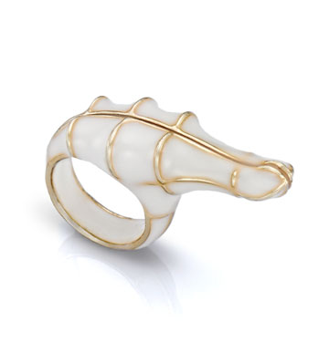 טבעת שעיצב גרגורי לרין (צילום: אוראן אביבי)