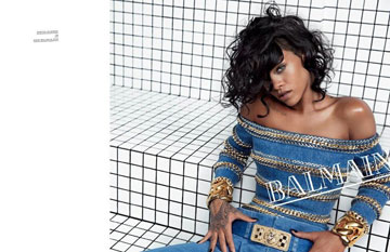 ריהאנה חושפת כתפיים בקמפיין קיץ 2014 של בלמן