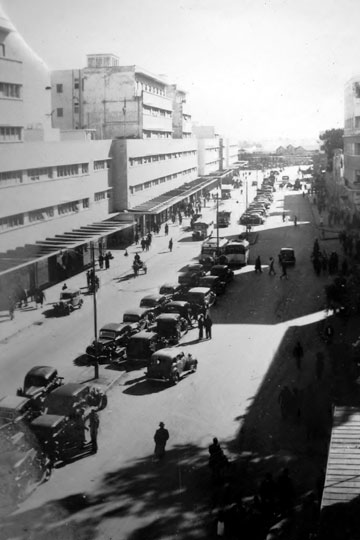 שדרות המלכים (שדרות העצמאות) בחיפה, שנות ה-30 (צילום: בן ציון ריבה)