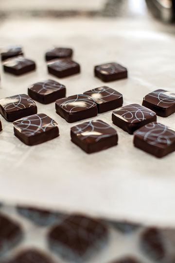 יפים כמו יהלומים. שוקולדים של ז'אק ז'נה (צילום: סיון אסקיו)