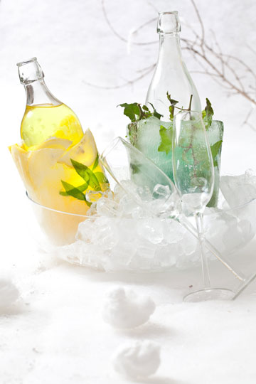  בקבוקי משקה מצופים בקרח (צילום: כפיר חרבי)