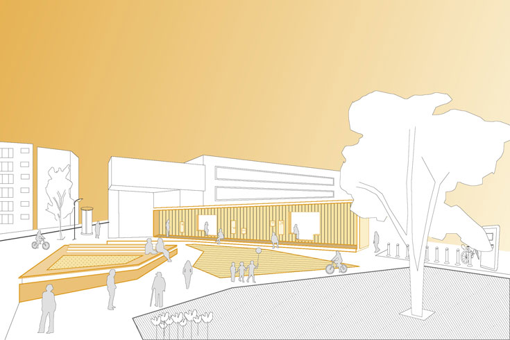אחד הפרויקטים של המעבדה לעיצוב עירוני באוניברסיטת תל אביב: ביתנים דיגיטליים בקרית גת - פרויקט בהתהוות (באדיבות המעבדה לעיצוב עירוני, אוניברסיטת תל אביב)