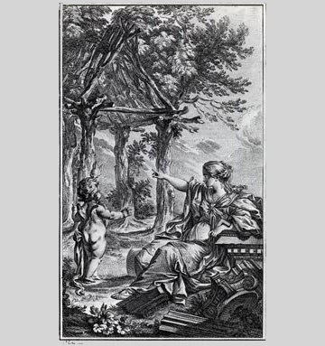 בקתה שאוירה על ידי שארל אייזן (1755)