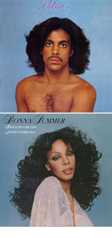 עוד מישהו רואה את הדמיון? עטיפת האלבום של דונה סאמרס מ-1977 ושל פרינס מ-1979