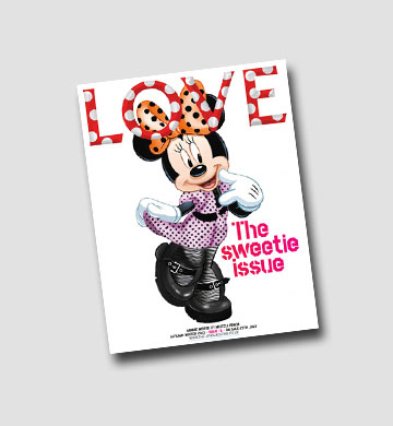 כבר בת 85. מיני מאוס על שער מגזין LOVE