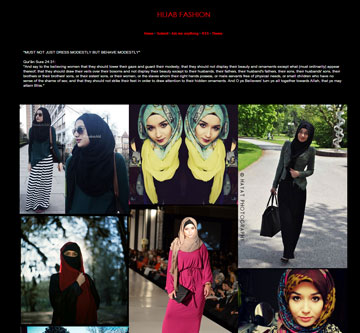 מתוך הטאמבלר Hijabfashion. הקהל נקרא לשלוח תרומות (מתוך hijab-fashion.tumblr.com)