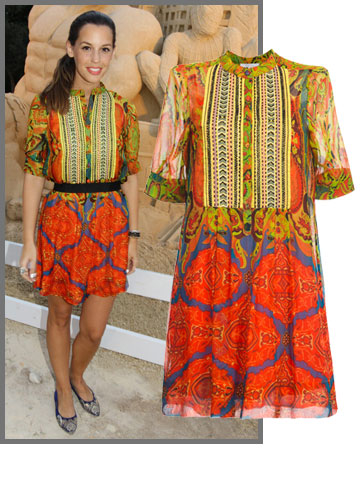 ירדן הראל צבעונית בשמלת משי של adikastyle (מחיר: 649 שקל) (צילום: רפי דלויה, מיכאל טופיול)