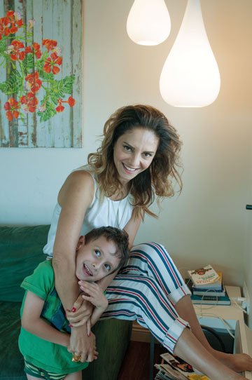 ליאת עם בנה לני (צילום: עדי אדר)