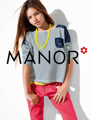 בגדים המותאמים לגילה. בלונדו בקמפיין קיץ 2013 של Manor (צילום: Dani Brubaker)