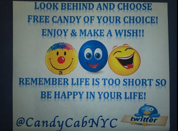 צילום מסך: טוויטר CandyCabNYC
