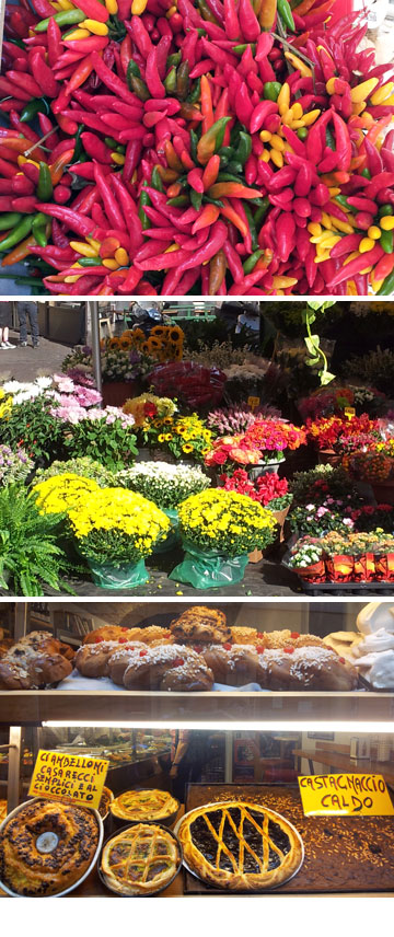 השוק בכיכר Campo De'fiori