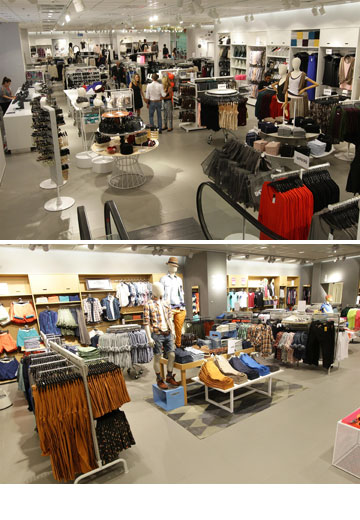 H&M. בחנות מראות רבות, אך כולן מוטות  (צילום: רפי דלויה)