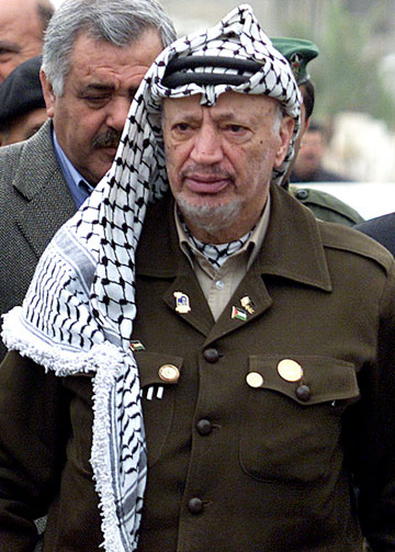 הכאפייה כסמל למאבק הפלסטיני. יאסר ערפאת (צילום: gettyimages)