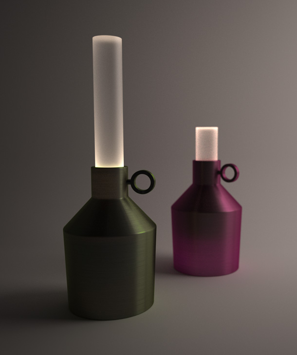 Candela  - מנורות שולחן של ענבל כהנר (באדיבות ''יריד צבע טרי 7'')