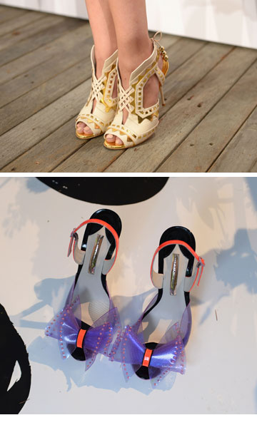 פפיונים, סוכריות ופרפרים. נעליים של סופיה וובסטר (צילום: gettyimages)