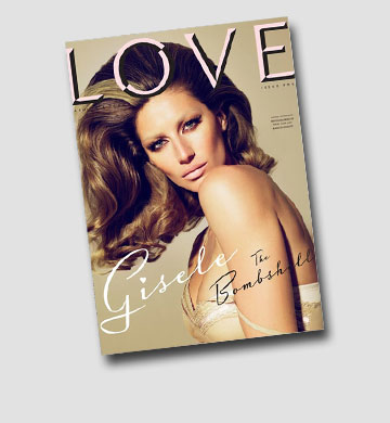 ג'יזל על שער מגזין Love