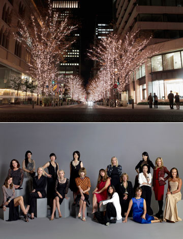 טוקיו בחג המולד (למעלה) וכינוס עורכות ווג מכל העולם במסגרת Japan Fashion's Night Out (צילום: gettyimages)