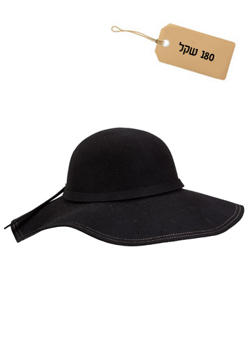 כובע לבד רחב שוליים, הוניגמן (צילום: אודי דגן)
