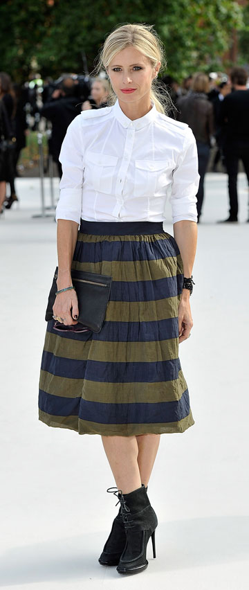 לורה ביילי בחצאית דירנדל (צילום: gettyimages)