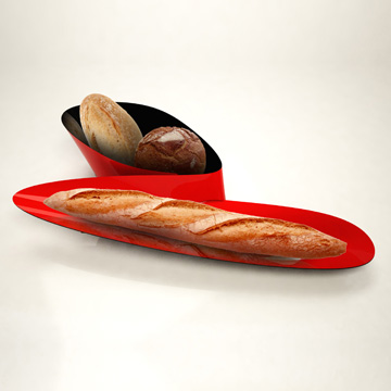 כלי הגשה ללחם בעיצובה של דק (צילום: DR)